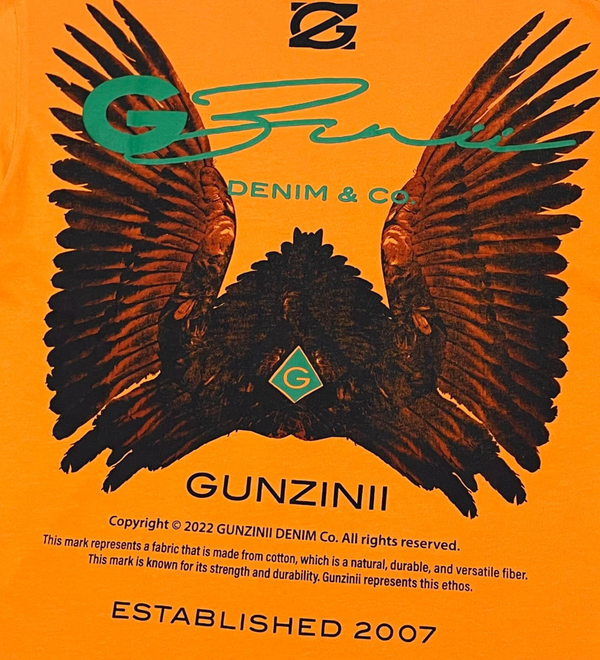 GUNZINII EAGLE TEE (ORANGE)