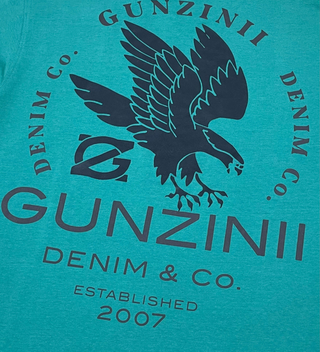 GUNZINII EAGLE GARMENT DYED TEE (GREEN BAY)