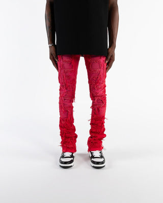 Pheelings Inspired By FLARE STACK DENIM (RED)