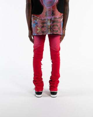 Pheelings Inspired By FLARE STACK DENIM (RED)