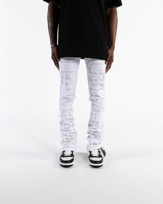 Pheelings Inspired By FLARE STACK DENIM (white)