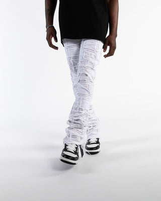 Pheelings Inspired By FLARE STACK DENIM (white)