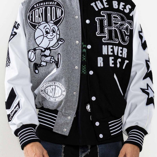 First Row All Field The Best Never Rest Varsity Jacket – Jeanius Closet