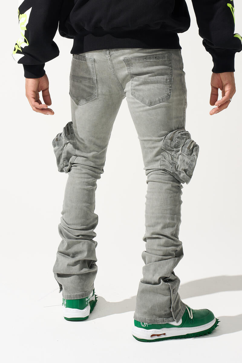 SERENEDE Salem Stacked Jeans (GREY)
