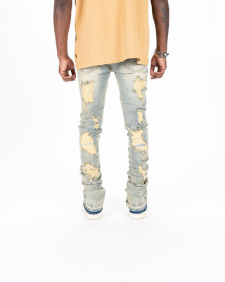 Pheelings SEIZE THE DAY FLARE STACK DENIM (LIGHT BLUE)