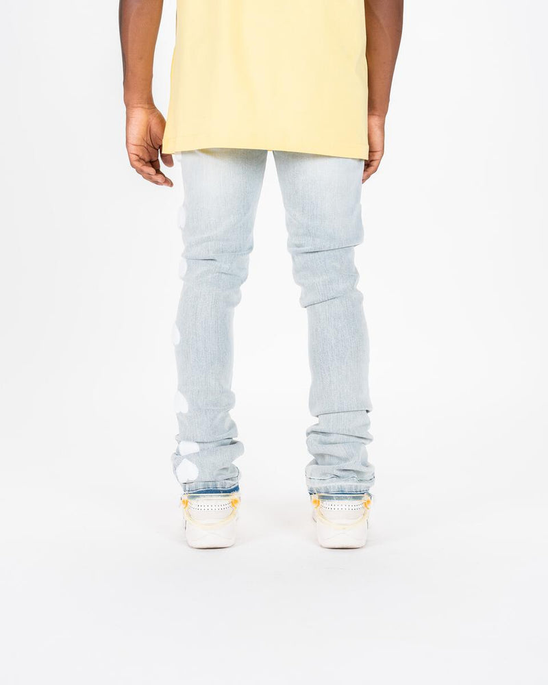 Pheelings HEARTBEAT OF SUCCESS FLARE STACK DENIM (LIGHT SAND BLUE)