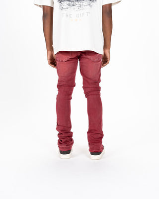 Pheelings Inspired By FLARE STACK DENIM (BURGUNDY)