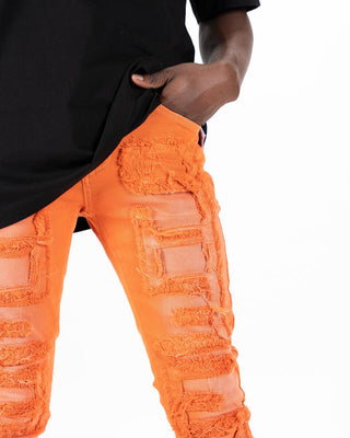 Pheelings Inspired By FLARE STACK DENIM (ORANGE)