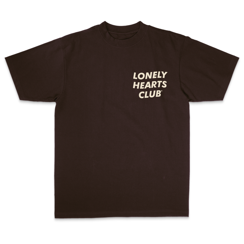 Lonely Hearts Fck Nudes Garment-dye T-Shirt (Garment-dye Brown)