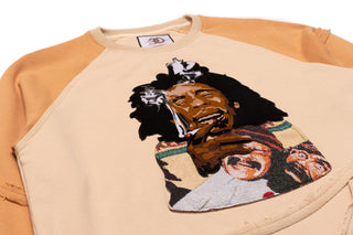 FROST ORIGINAL BLOW TAPESTRY CREWNECK (KHAKI)