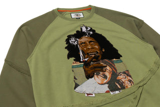 FROST ORIGINAL BLOW TAPESTRY CREWNECK (OLIVE)