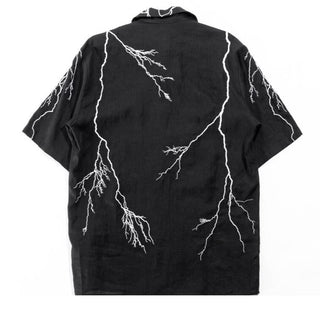 Diet Starts Monday Lightning Button Up (Black)