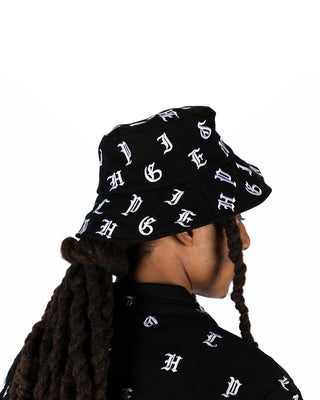 PHEELINGS SOUL STAMPED BUCKET HAT (JET BLACK)