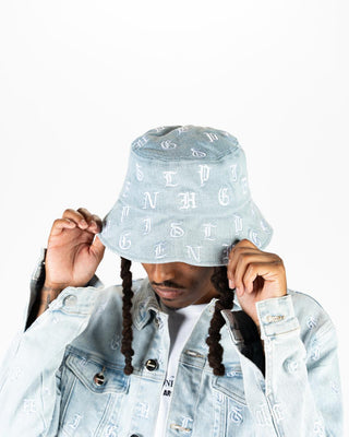 PHEELINGS SOUL STAMPED BUCKET HAT (LIGHT BLUE)