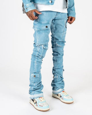 PHEELINGS MY PLEASURE FLARE STACK DENIM (MAYA BLUE)