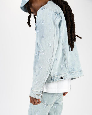 PHEELINGS SOUL STAMPED DENIM JACKET (LIGHT BLUE)