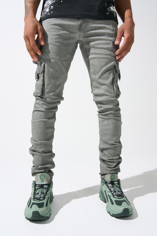 Serenede Timber Wolf Cargo Jeans (Arctic Grey)