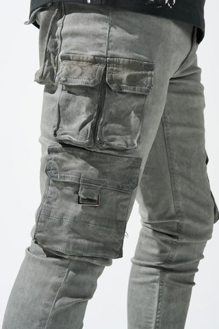 Serenede Timber Wolf Cargo Jeans (Arctic Grey)