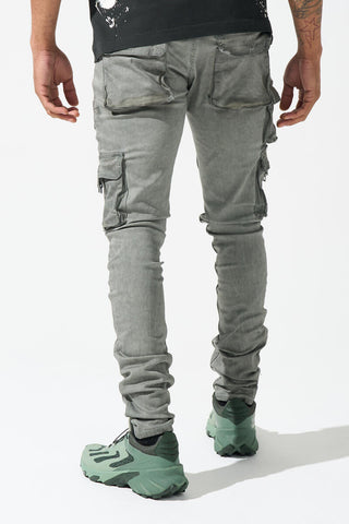 Serenede Timber Wolf Cargo Jeans (Arctic Grey)