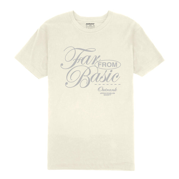 Outrnk Far From Basic Elegance T-Shirt (Vintage White)