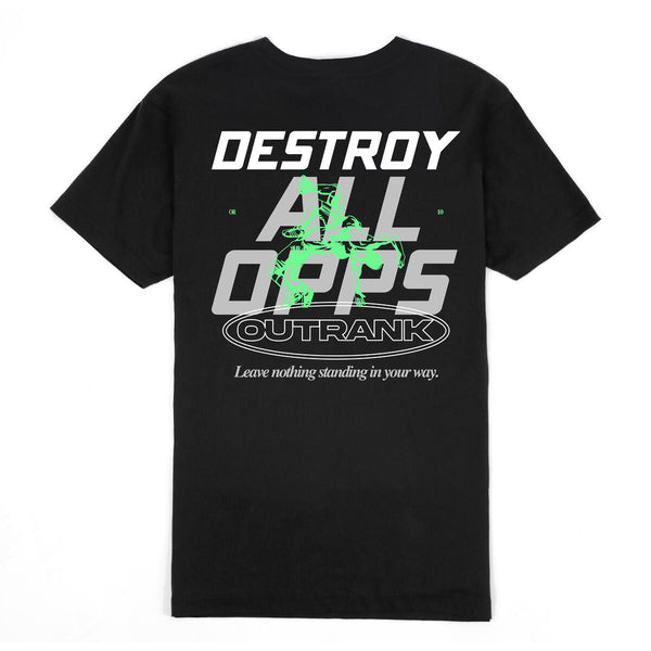 Outrnk Destroy all Opps T-Shirt (Black)