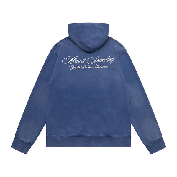 Almost Someday SIGNATURE SUNFADE HOODIE 2.0 (sunfade blue)