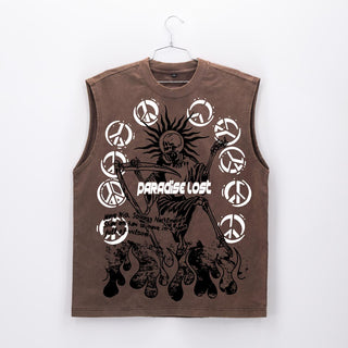 PARADISE LOST SPECTERE MUSCLE TEE (MOCHA)