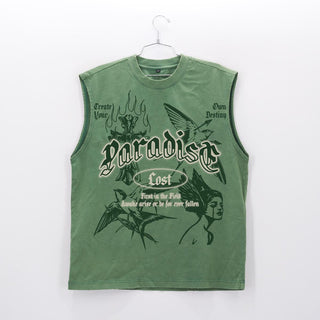 PARADISE LOST FATED MUSCLE TEE (Sage)