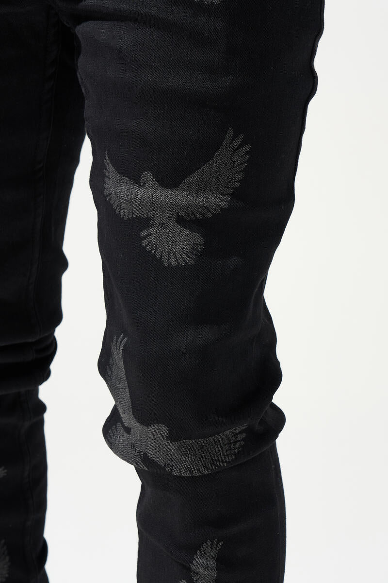 SERENEDE Peace Black Jeans (Black)