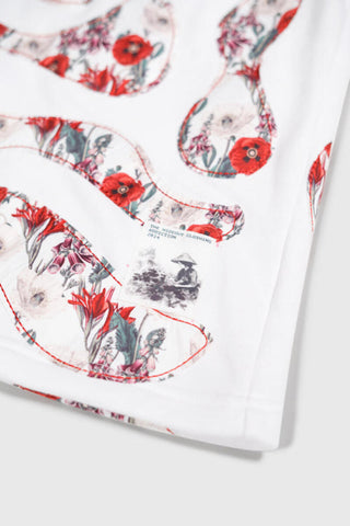 THC Opium Poppy Flower Camo Hoodie (White)