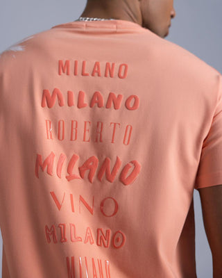 ROBERTO VINO Palm tree T-shirt (APRICOT)