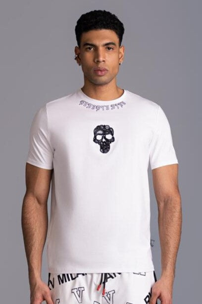 ROBERTO VINO Skull T-shirt (WHITE)