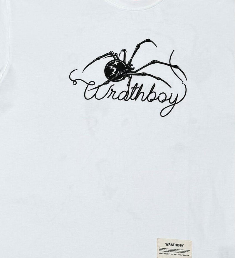Wrathboy CAUGHT IN WEB TEE (OFF WHITE)