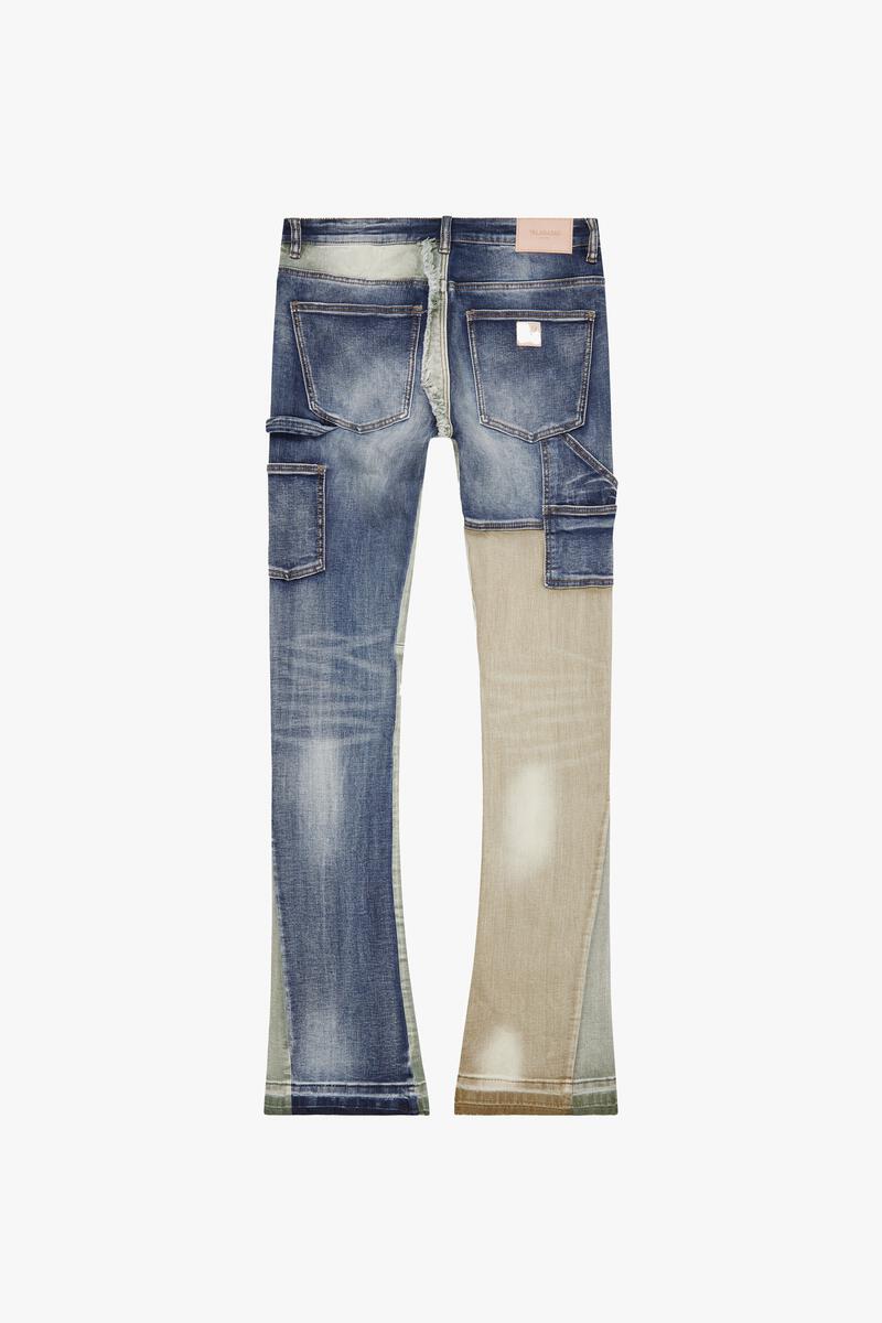 Valabasas CHICAGO CORAL REEF STACKED FLARE JEAN (CORAL REEF)