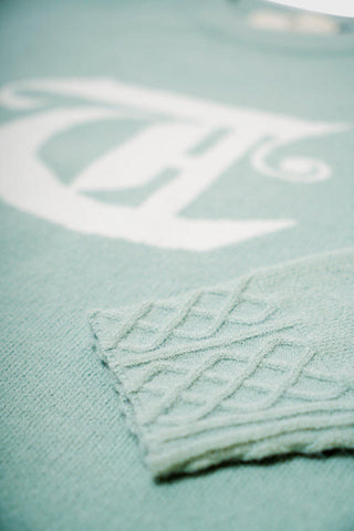 THC Racket Club Knit Crewneck Sweater (Pastel Green)