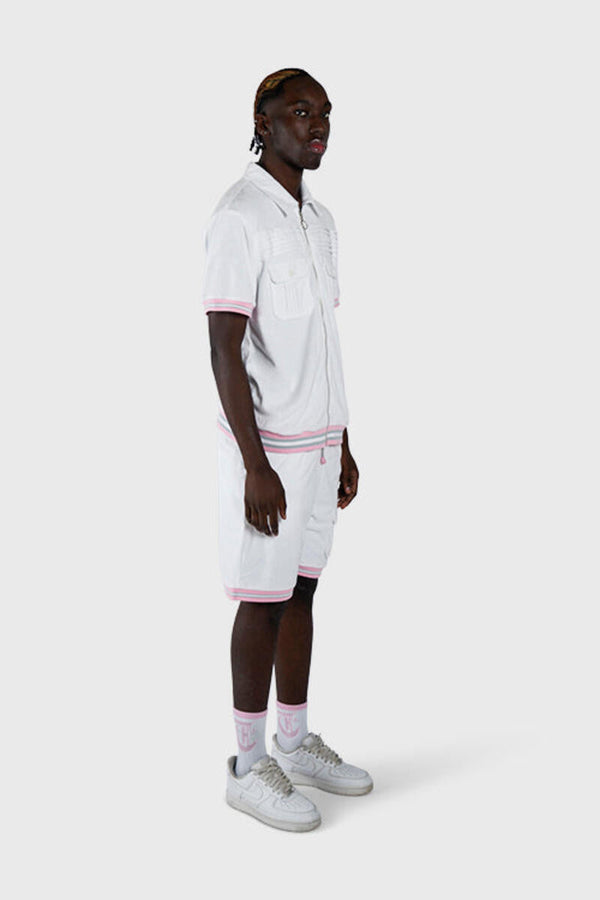 THC Racket Club Terry Cloth Cabana Shirt & Short (White)