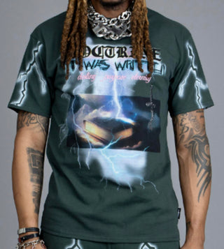 DOCTRINE ELECTRIC STORM T-SHIRT (DARK SPRUCE)