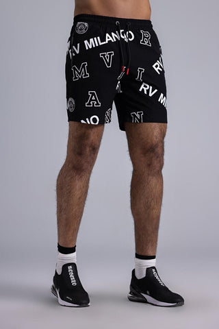 ROBERTO VINO Sicily Swimming Trunks (BLACK)