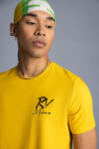 ROBERTO VINO Vino Moda T-shirt (YELLOW)