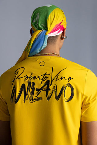 ROBERTO VINO Vino Moda T-shirt (YELLOW)