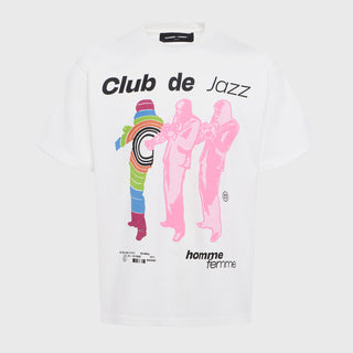 Homme Femme Jazz Club Tee (White/Multi)