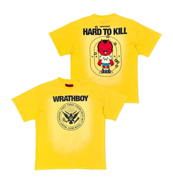 WRATHBOY H2K HARD TO KILL TEE (YELLOW)