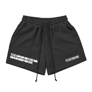 PLEASE COME HOME It's Complicated Sweat Short (Black)