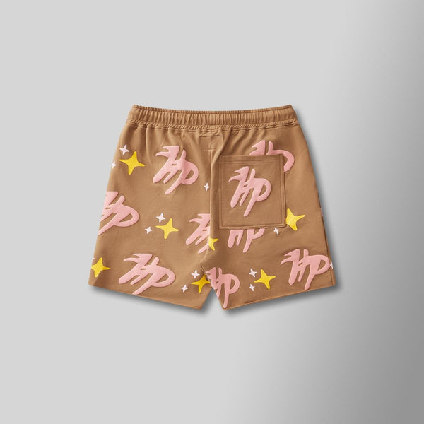 Hyde Park Puff the Magic Pattern Shorts (Brown)