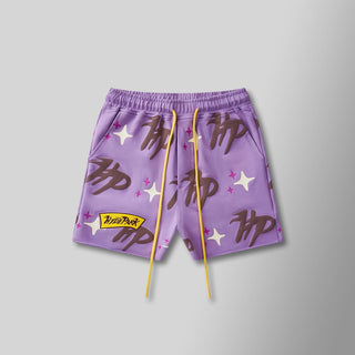 Hyde Park Puff the Magic Pattern Shorts (Purple)