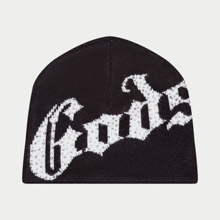 GODSPEED OG Logo Studded Beanie (BLACK/WHITE)