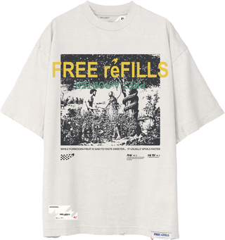 FREE REFILLS FORBIDDEN TEE (VINTAGE WHITE)