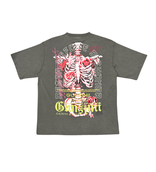 GUNZINII DEATH BEFORE DISHONOR TEE (BROWNSTONE)