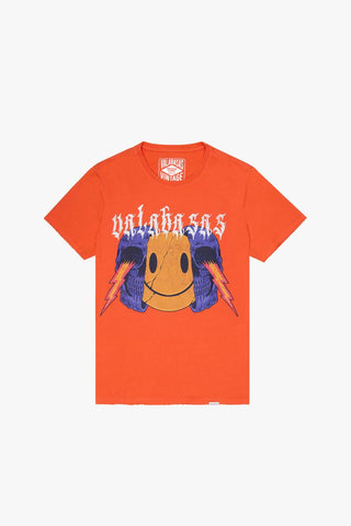 VALABASAS KEEP SMILING TEE (VINTAGE FLAME ORANGE)