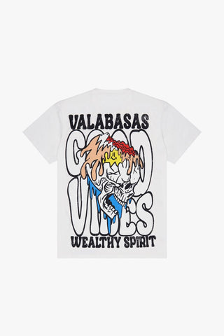 VALABASAS WEALTHY SPIRIT TEE (VINTAGE WASHED WHITE)